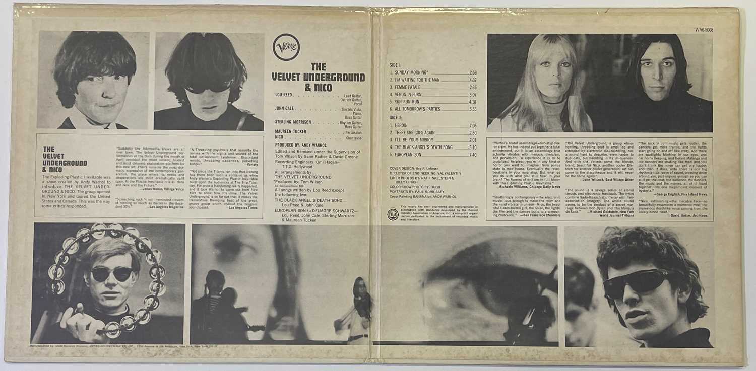 THE VELVET UNDERGROUND & NICO LP (ORIGINAL US MONO COPY - VERVE V-5008) - Image 3 of 4