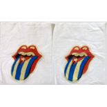 THE ROLLING STONES - 2016 OLE SOUTH AMERICAN TOUR - AIRPLANE HEAD REST COVERS.