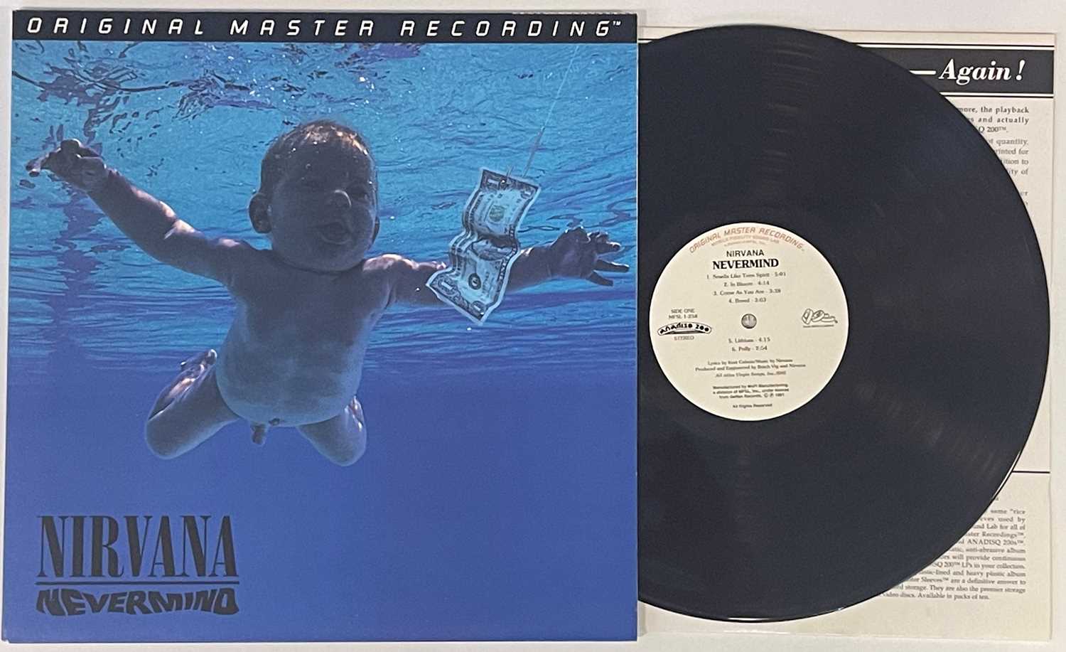 NIRVANA - NEVERMIND LP (LIMITED EDITION 1996 MFSL PRESSING - MFSL 1-258)