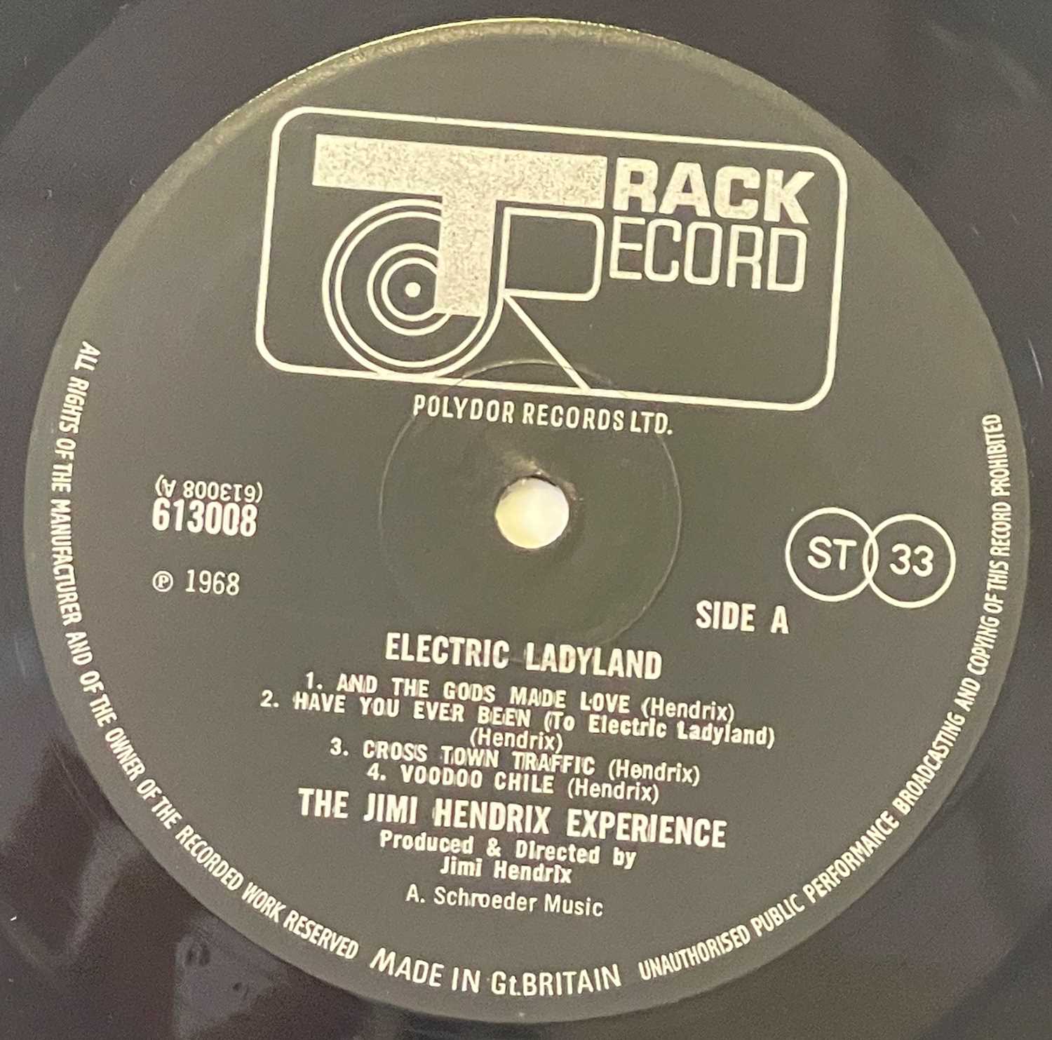 THE JIMI HENDRIX EXPERIENCE - ELECTRIC LADYLAND LP (ORIGINAL UK 'BLUE TEXT' - TRACK 613008/9) - Image 4 of 4