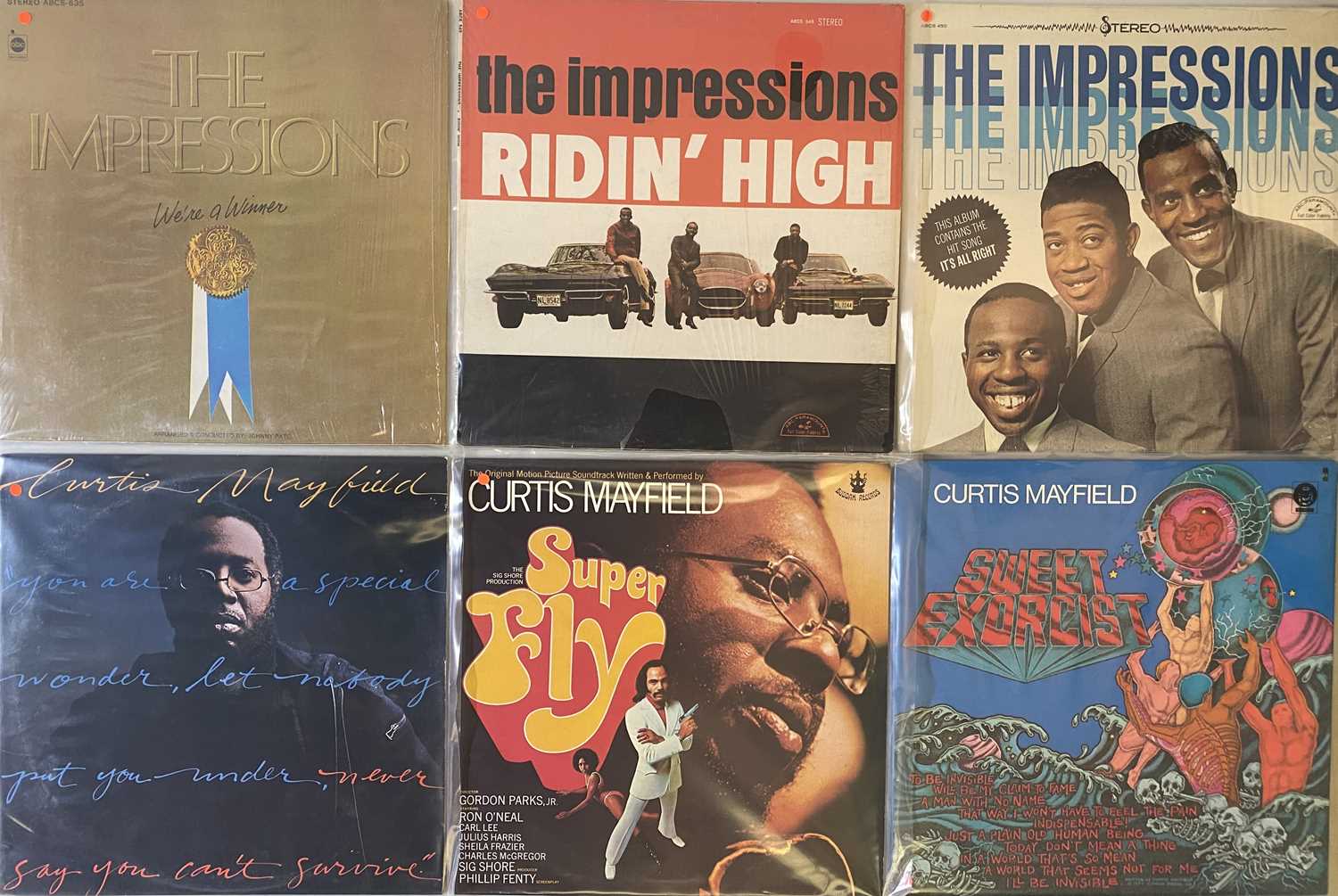 CURTIS MAYFIELD / IMPRESSIONS - LP COLLECTION - Image 2 of 3