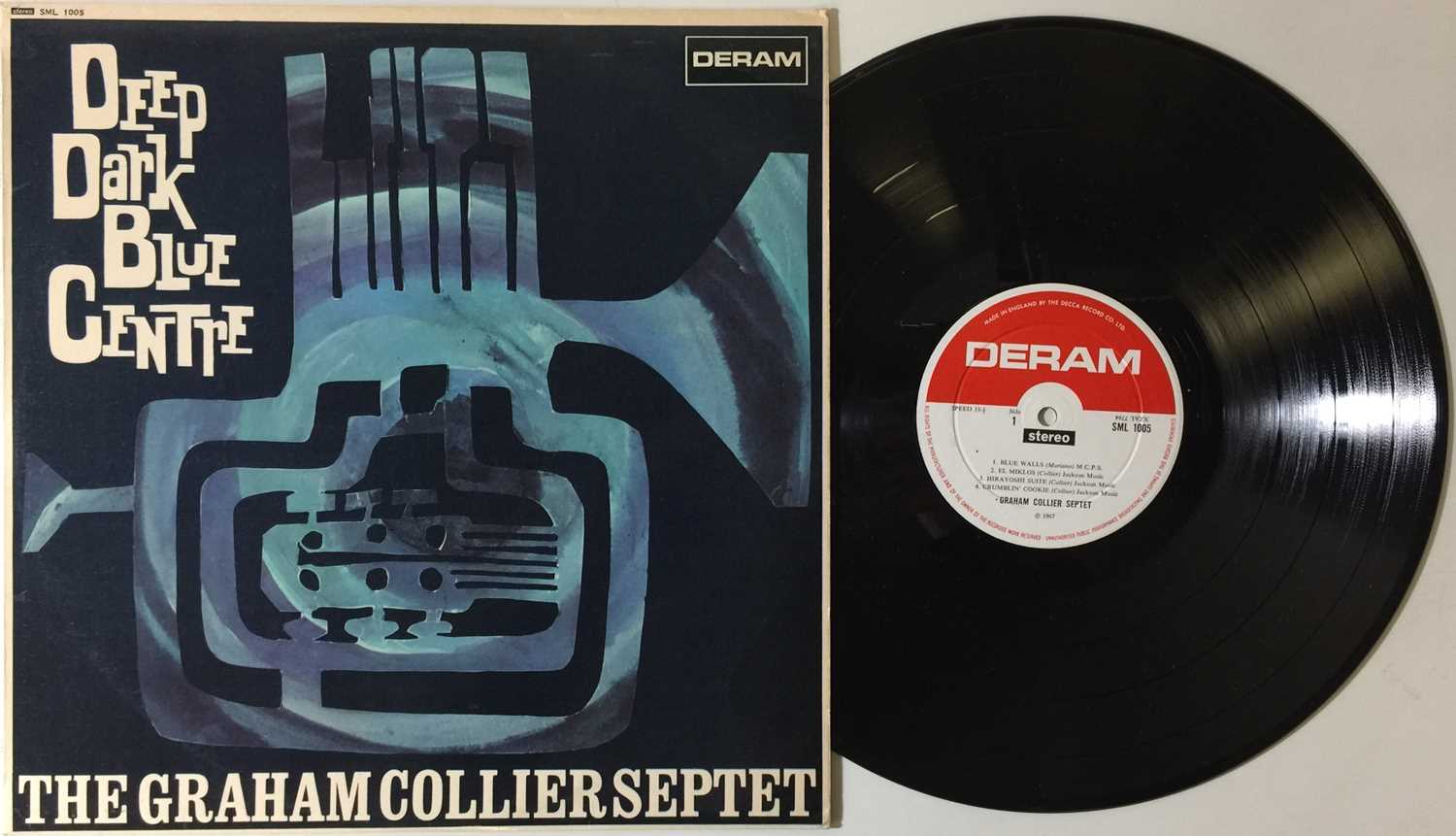 THE GRAHAM COLLIER SEPTET - DEEP DARK BLUE CENTRE LP (UK DERAM - SML 1005)