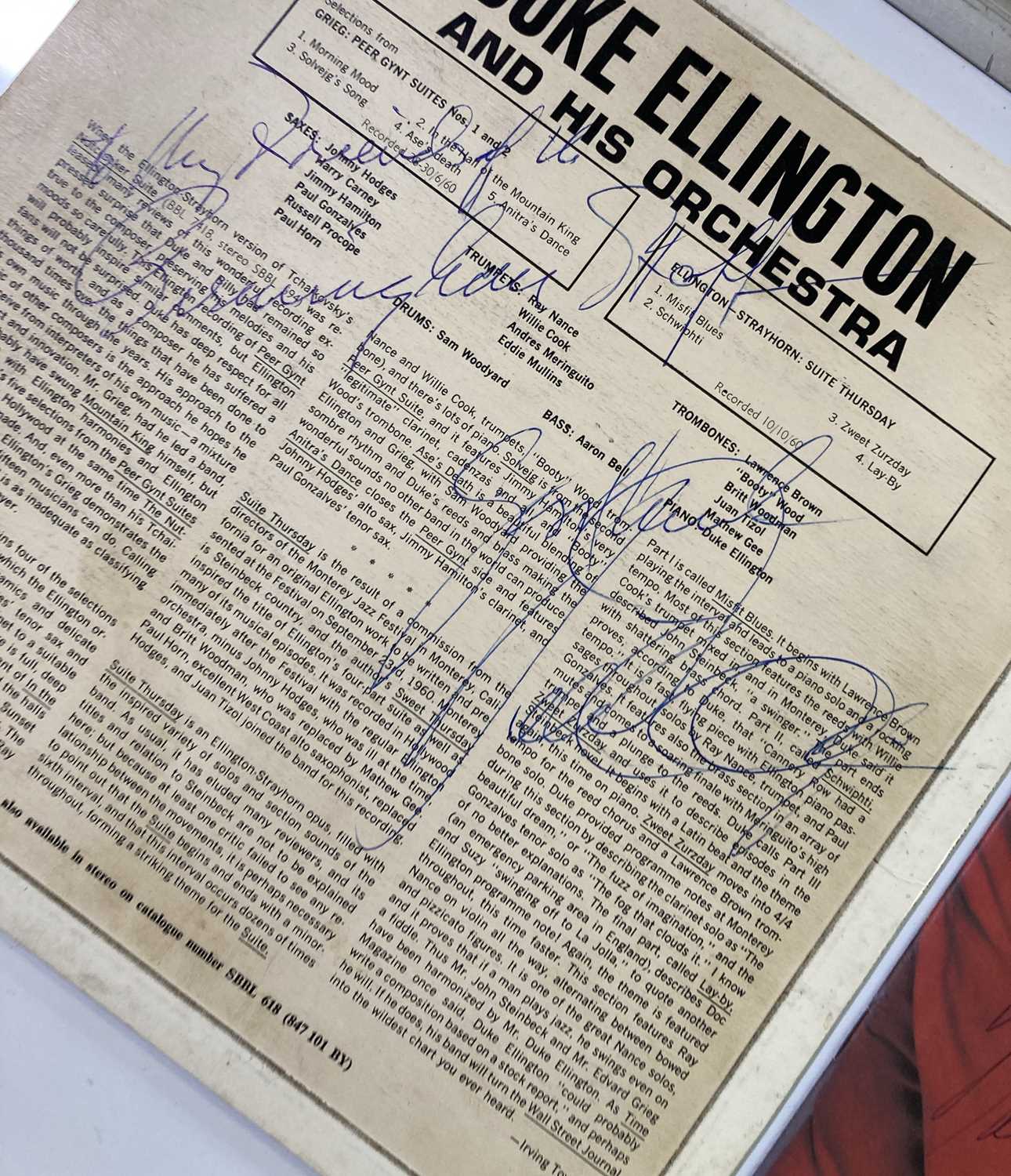 SIGNED LP - DUKE ELLINGTON. - Image 2 of 4