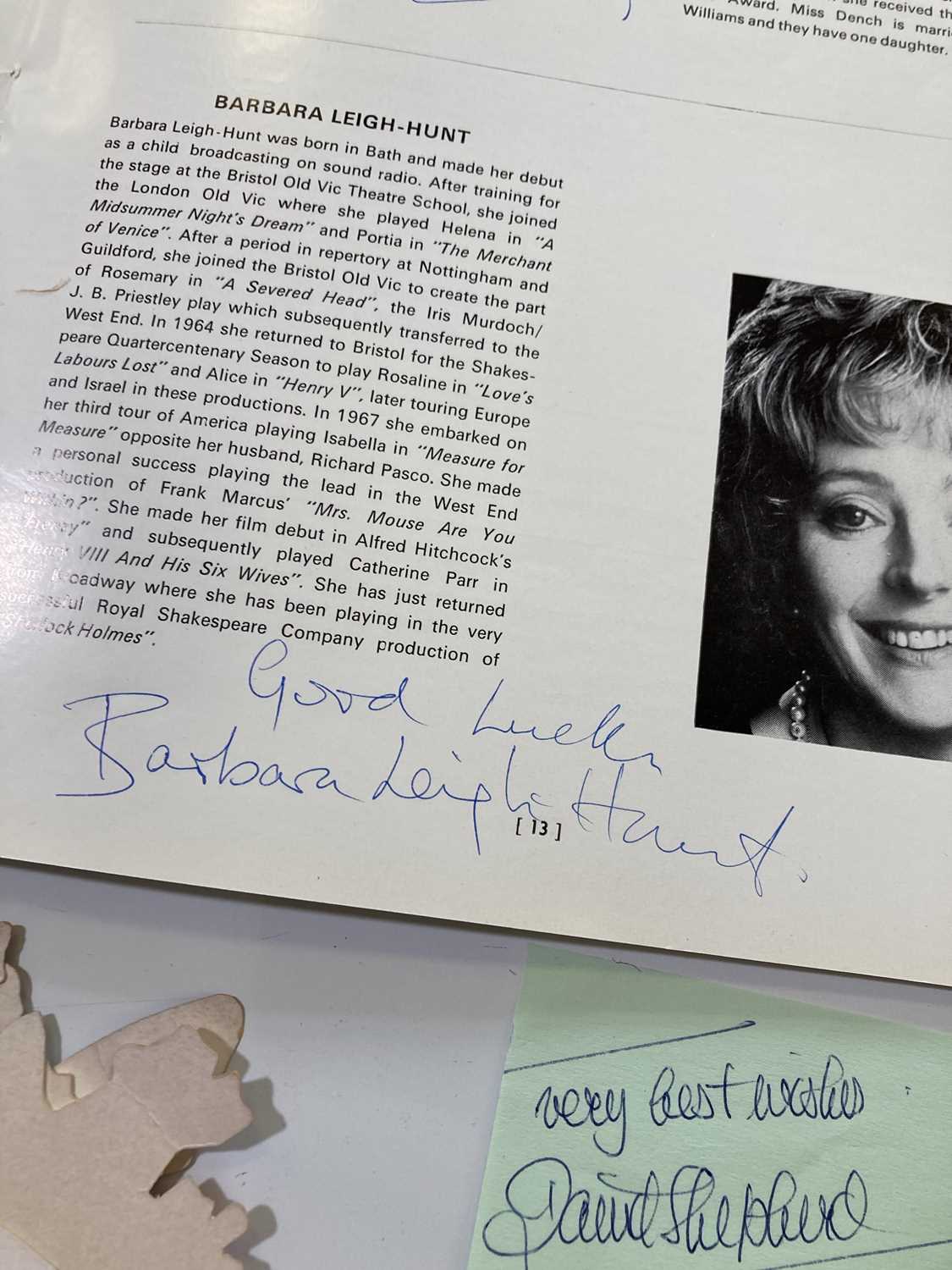 AUTOGRAPH COLLECTION - ACTORS AND AUTHORS. - Image 3 of 9