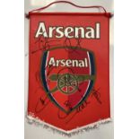 ARSENAL - A SIGNED CLUB PENNANT.