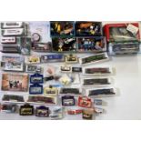 TOY CARS, LORRIES, TRAINS & TRAILERS (CORGI, LLEDO, WELLY, DISNEY).