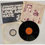LEONARD COHEN - SONGS OF LOVE AND HATE LP + SINGLE-SIDED ACETATE