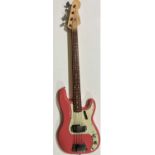 1965 PINK FENDER PRECISION BASS .