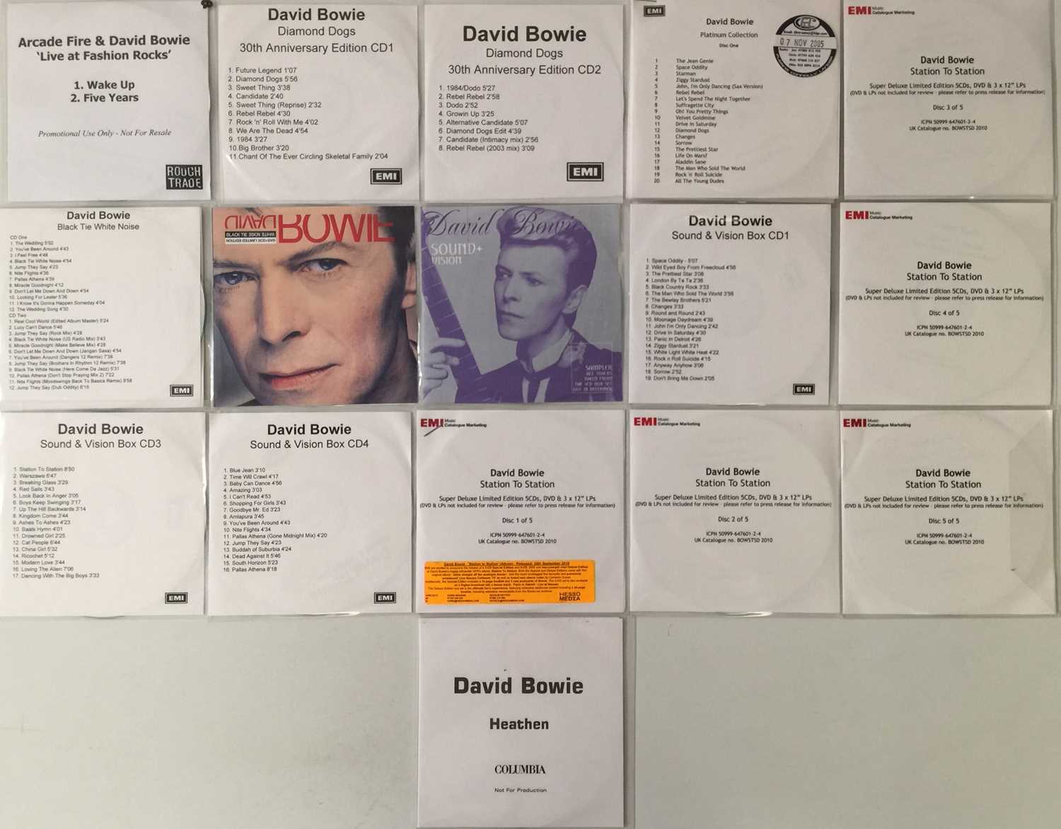 DAVID BOWIE - PROMO CD PACK