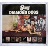 DAVID BOWIE - ORIGINAL DIAMOND DOGS US PROMOTIONAL POSTER.