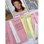 DAVID BOWIE - FAN CLUB MEMORABILIA.