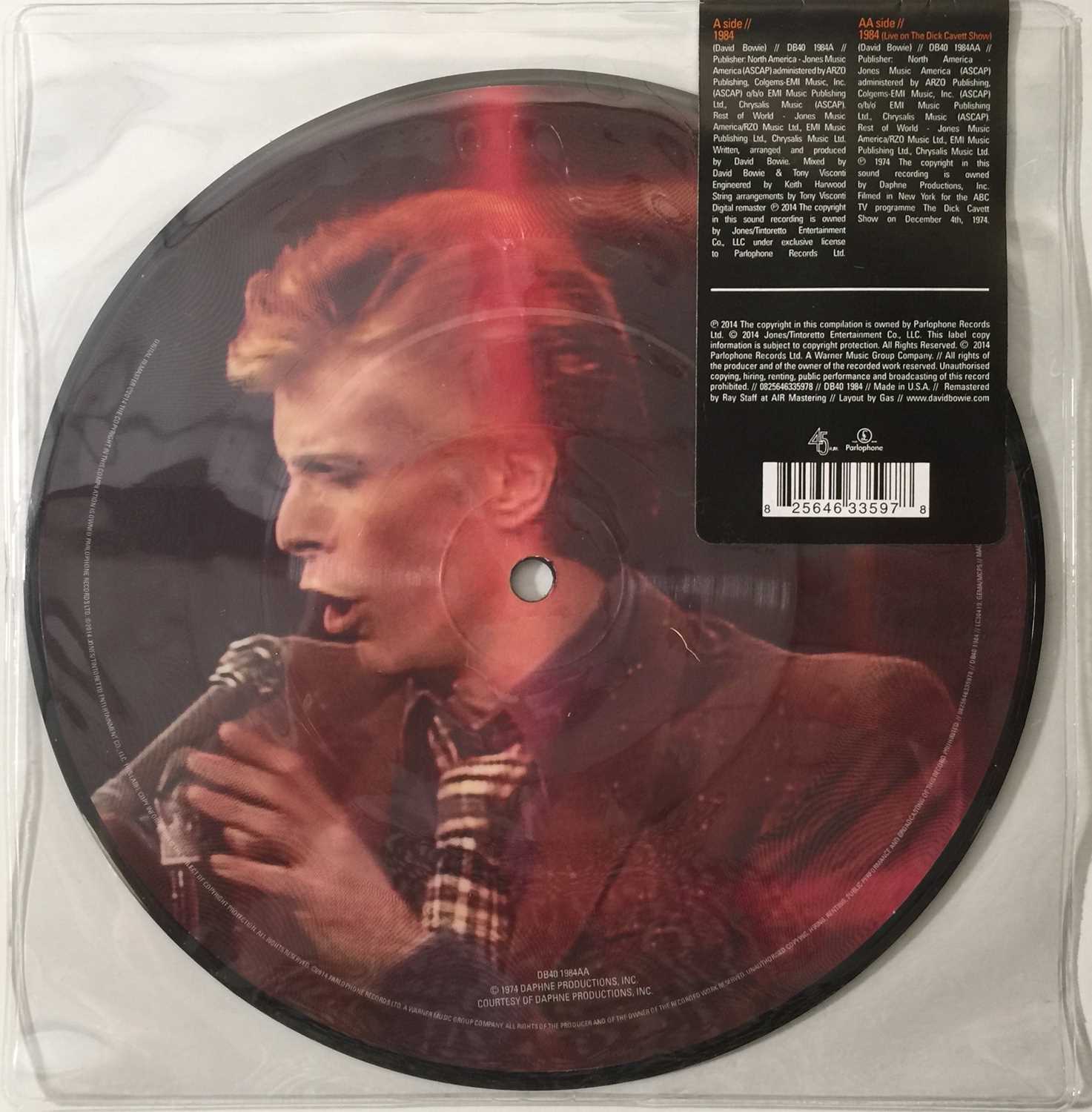 DAVID BOWIE - 1984 7" (40TH ANNIVERSARY 2014 PICTURE DISC RELEASE - DB40 1984) - Image 2 of 2