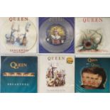QUEEN - UK 12"/LP COLLECTION (PLUS SHAPED 7")