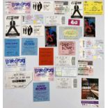 DAVID BOWIE TICKET COLLECTION.