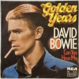 DAVID BOWIE - SIGNED 7" SINGLE.