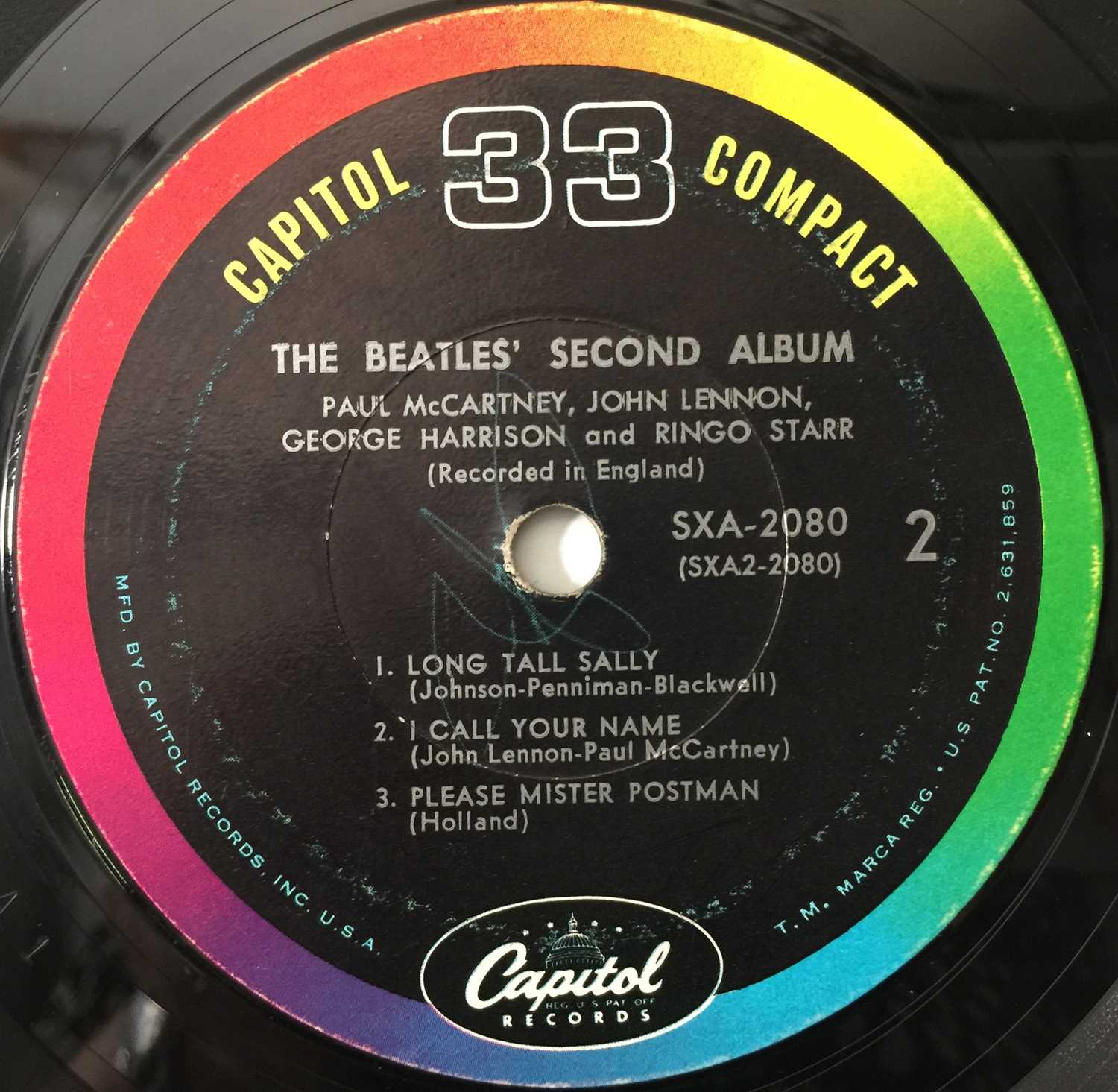 THE BEATLES - THE BEATLES' SECOND ALBUM (ORIGINAL US 'CAPITOL 33 COMPACT' RELEASE - SXA-2080) - Bild 5 aus 5