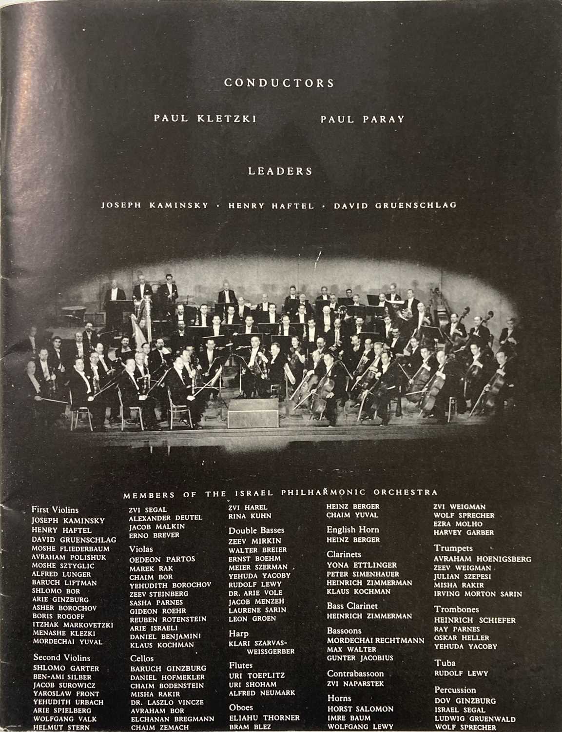 CLASSICAL MUSIC - INTERNATIONAL ORCHESTRAS - CONCERT PROGRAMMES / POSTERS - Image 15 of 15