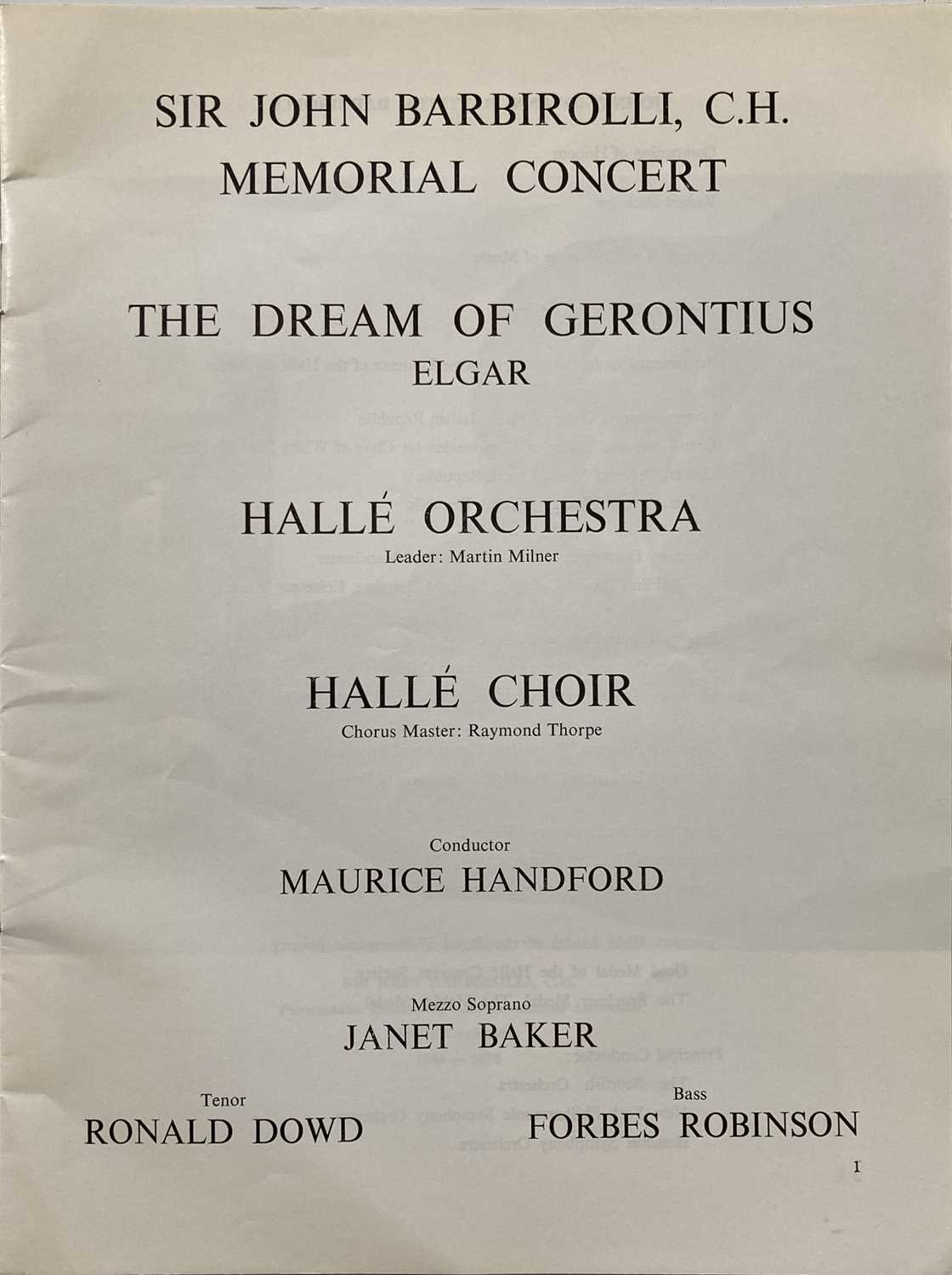 CLASSICAL MUSIC - INTERNATIONAL ORCHESTRAS - CONCERT PROGRAMMES / POSTERS - Image 4 of 15
