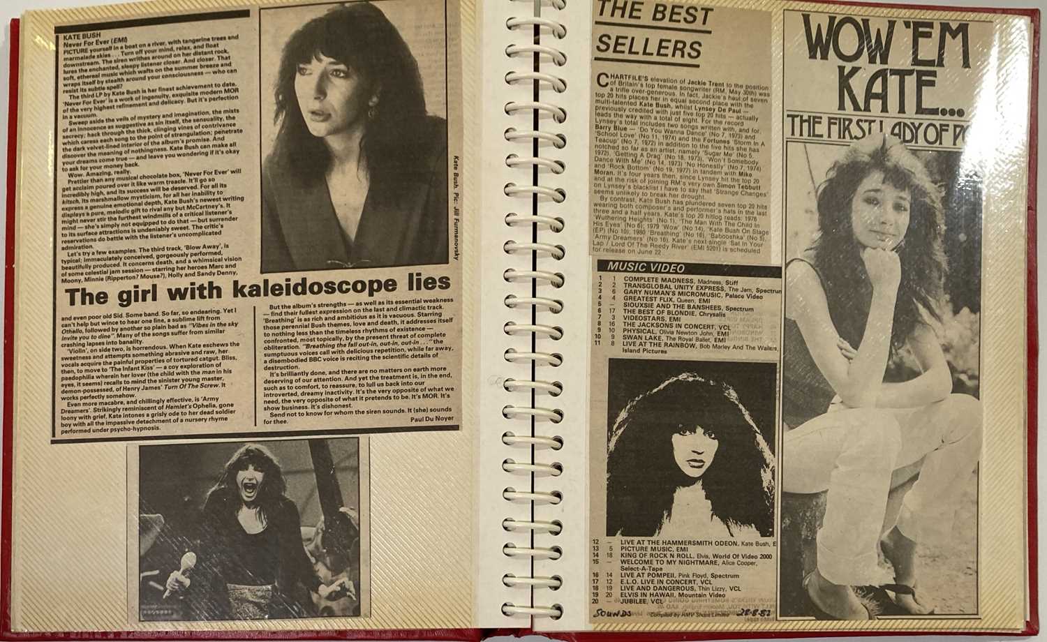 KATE BUSH SCRAPBOOKS INC CONCERT PHOTOGRAPHS. - Image 28 of 28