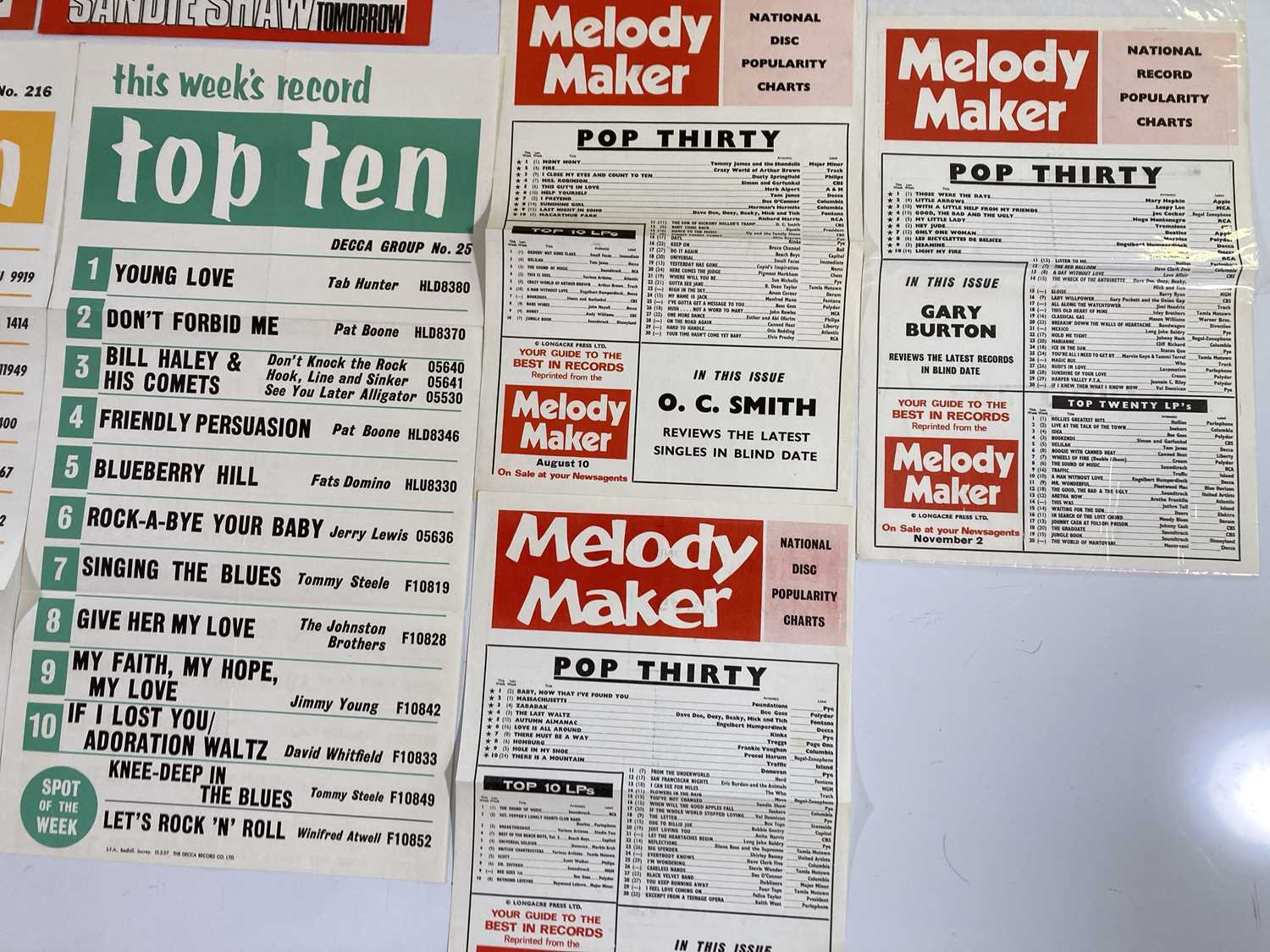 1960S MELODY MAKER / TOP 50 CHART SHEETS. - Image 5 of 12