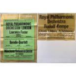 CLASSICAL MUSIC - INTERNATIONAL ORCHESTRAS - CONCERT PROGRAMMES / POSTERS