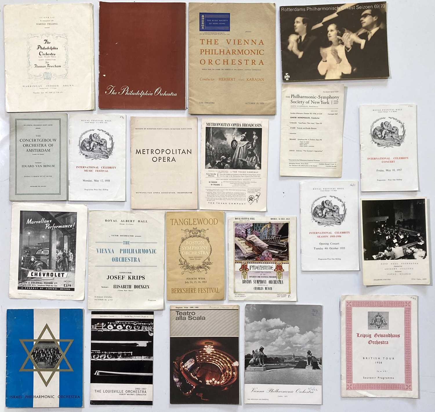 CLASSICAL MUSIC - INTERNATIONAL ORCHESTRAS - CONCERT PROGRAMMES / POSTERS - Image 5 of 15