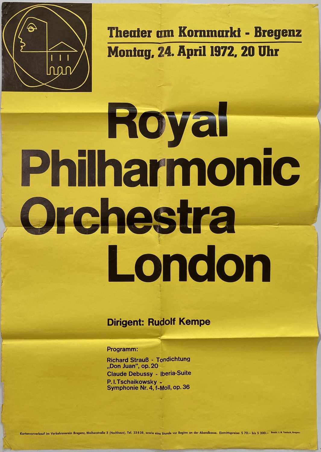 CLASSICAL MUSIC - INTERNATIONAL ORCHESTRAS - CONCERT PROGRAMMES / POSTERS - Image 2 of 15
