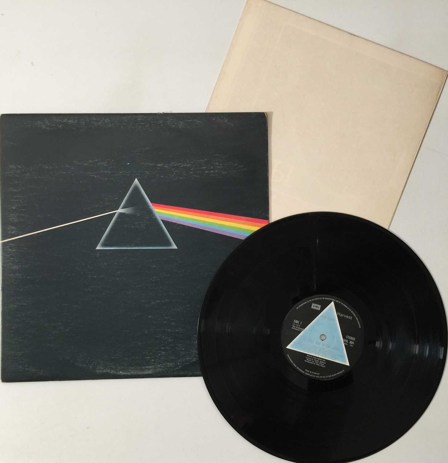 PINK FLOYD - THE DARK SIDE OF THE MOON LP (ORIGINAL UK 'SOLID BLUE' - SHVL 804)