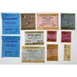 1970S TICKETS - BOWIE / LOU REED.
