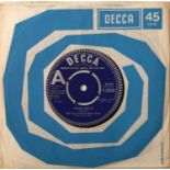 THE CLAYTON SQUARES - THERE SHE IS 7" (ORIGINAL UK DEMO - DECCA F 12456)