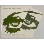 NELSON AND COLNE COLLEGE - PETER - AN ORIGINAL JAZZ - ROCK MUSICAL LP (CS LP 109-110)