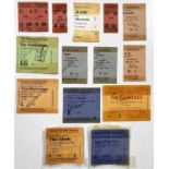 PUNK TICKET COLLECTION C 1970S.