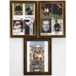 GOLF STARS SIGNED IMAGES.