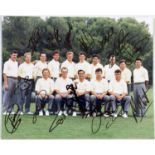 GOLF MEMORABILIA - FULLY SIGNED EUROPEAN RYDER CUP TEAM PHOTO 1997.