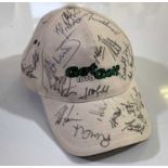 GOLF MEMORABILIA - CAP SIGNED BY 30 STARS.