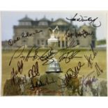 GOLF MEMORABILIA - BRITISH OPEN CHAMPIONS SIGNED PHOTO.