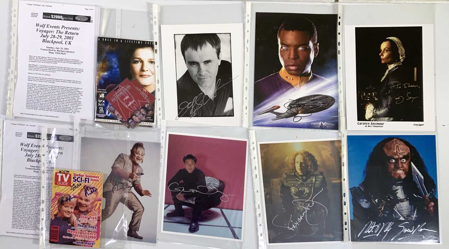 STAR TREK - SIGNED ITEMS AND SCI FI EPHEMERA. - Bild 9 aus 10