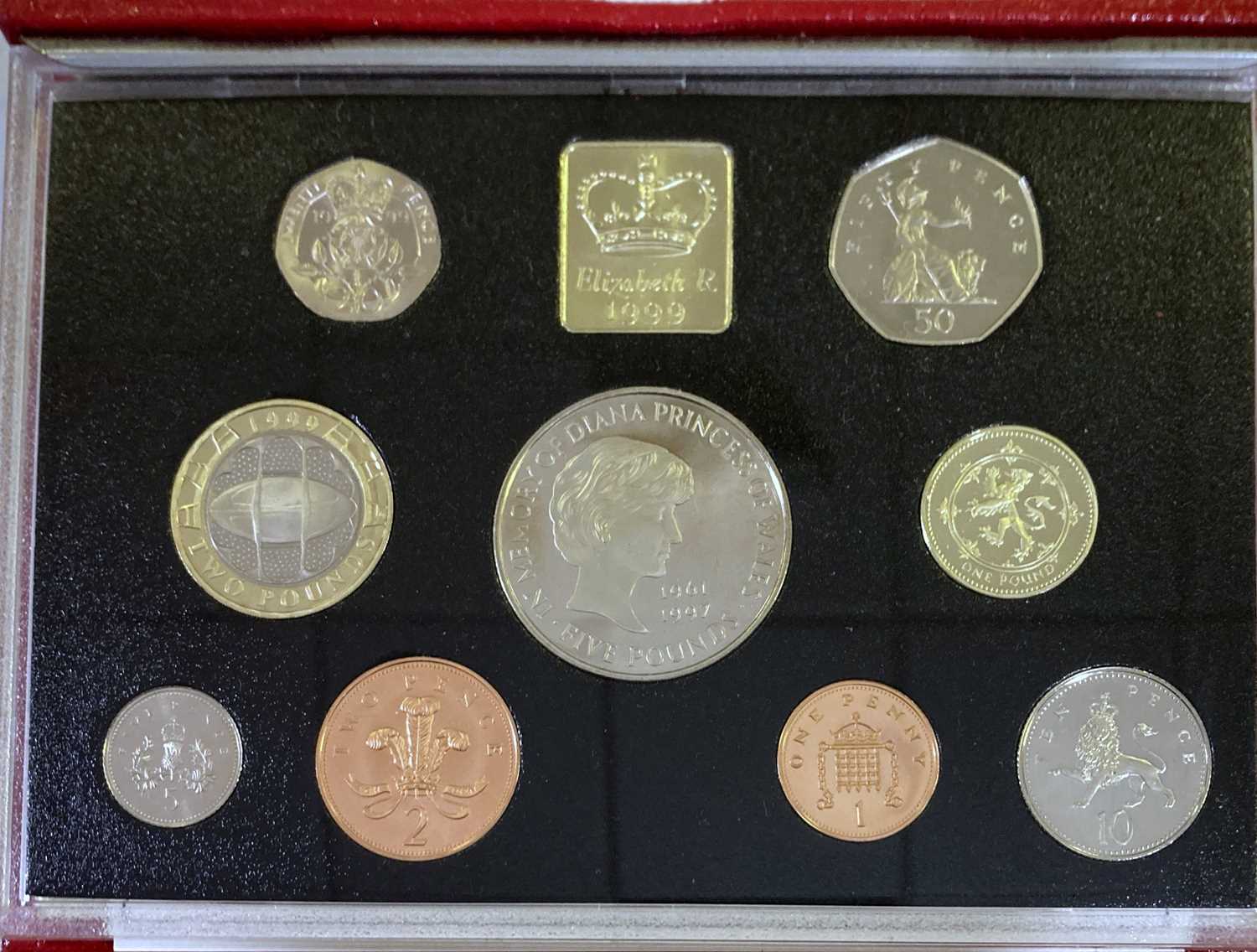 1970 - 1999 UK PROOF SETS OF COINS. - Image 2 of 4