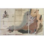 CARTOGRAPHY / GEOLOGY INTEREST - RODERICK IMPEY MURCHISON (1792-1871) - THREE HAND COLOURED MAPS, ON