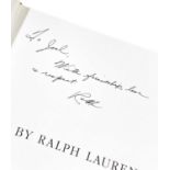 RALPH LAUREN , SIGNED BOOK.
