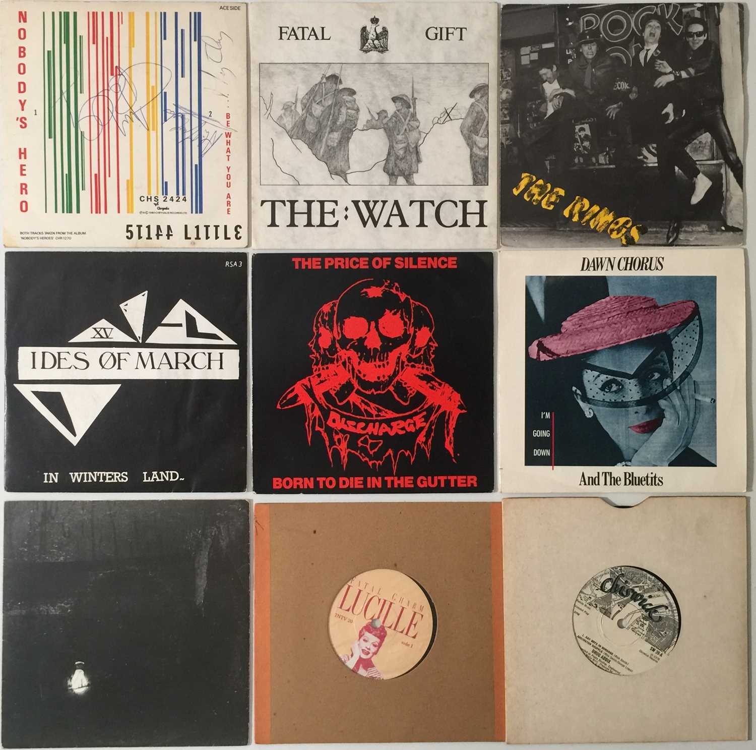 PUNK/NEW WAVE - 7" RARITIES (WITH STIFF LITTLE FINGERS SIGNED)