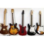 ELECTRIC GUITARS ( CMI, WESTONE, PEAVEY).