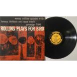 SONNY ROLLINS QUINTET - ROLLINS PLAYS FOR BIRD LP (US OG MONO - PRESTIGE - PRLP 7095)