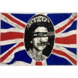 ORIGINAL SEX PISTOLS GOD SAVE THE QUEEN FLAG.