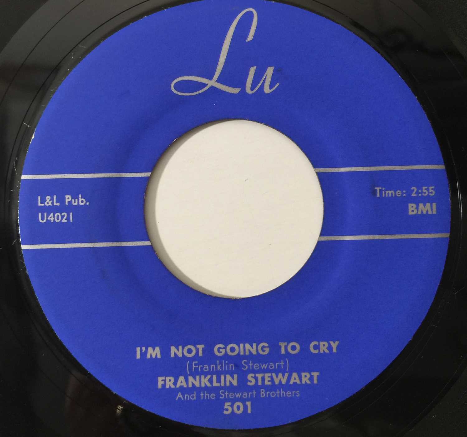 FRANKLIN STEWART - I'M NOT GOING TO CRY / THAT LONG BLACK TRAIN (LU - 501)