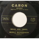 MURLE RICHARDSON - MEAN AND CRUEL C/W CARE FOR ME 7" (CARON RECORDS - C 6104)