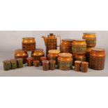 A large quantity of Hornsea storage jars, with examples from the Bronte and Heirloom collection