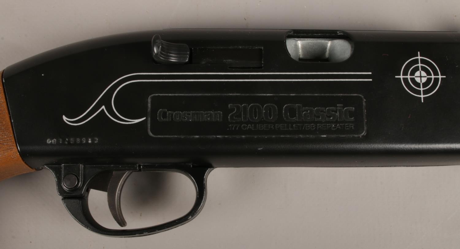 A Crosman 2100 Classic .177 cal pellet/BB Repeater air rifle. CAN'T POST THIS ITEM. This gun cocks - Image 3 of 3