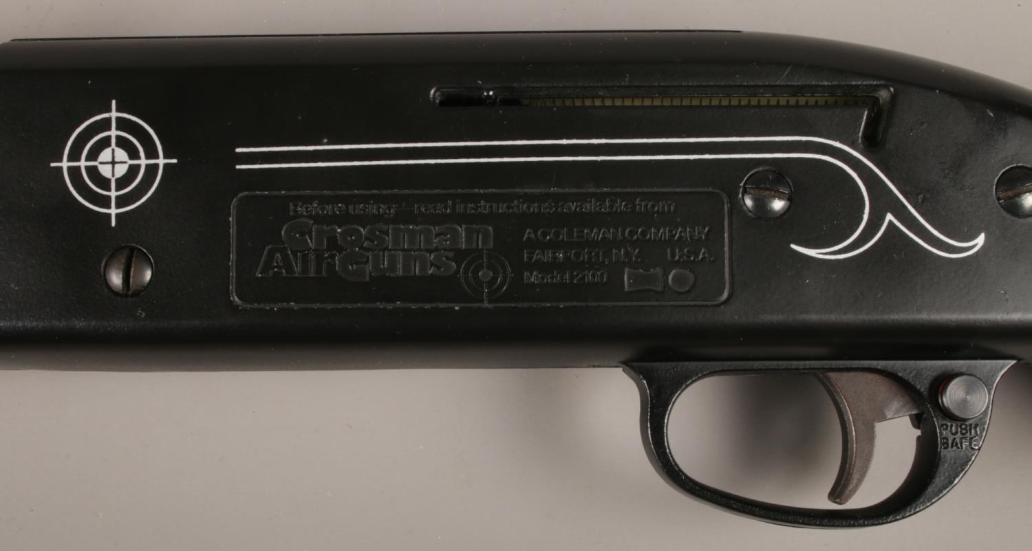 A Crosman 2100 Classic .177 cal pellet/BB Repeater air rifle. CAN'T POST THIS ITEM. This gun cocks - Image 2 of 3