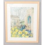 Sue Lewis-Blake. Framed watercolour titled 'Buxton Spring'. (50cm x 36cm)